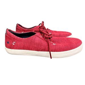 Sperry Bodie Sneaker Shoes size 6 M Big Kids or 8 Women Red Washable Fabric
